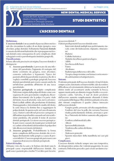 Il Corriere del Sud Ovest Milanese e New Dental Medical Service