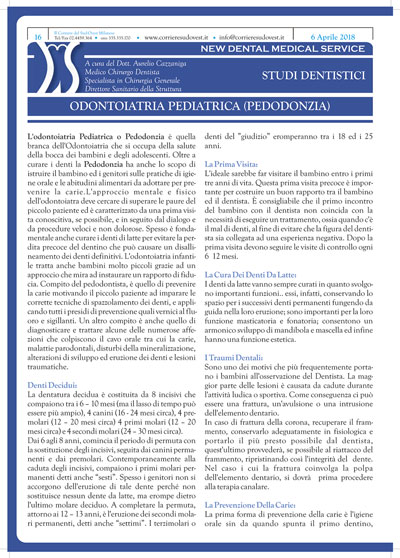 Il Corriere del Sud Ovest Milanese e New Dental Medical Service