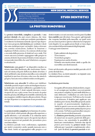 Il Corriere del Sud Ovest Milanese e New Dental Medical Service