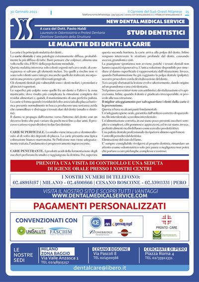 Il Corriere del Sud Ovest Milanese e New Dental Medical Service