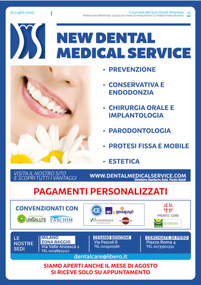 Il Corriere del Sud Ovest Milanese e New Dental Medical Service
