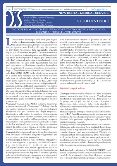 Il Corriere del Sud Ovest Milanese e New Dental Medical Service