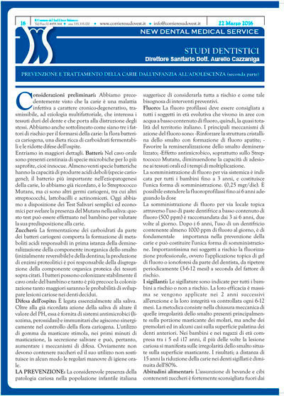 Il Corriere del Sud Ovest Milanese e New Dental Medical Service