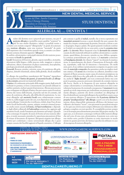 Il Corriere del Sud Ovest Milanese e New Dental Medical Service