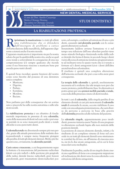 Il Corriere del Sud Ovest Milanese e New Dental Medical Service