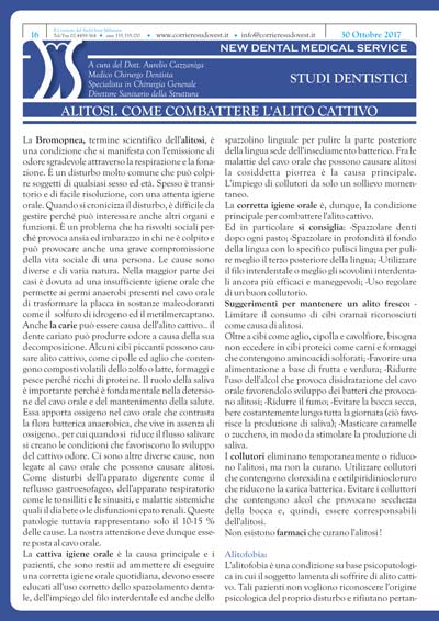 Il Corriere del Sud Ovest Milanese e New Dental Medical Service