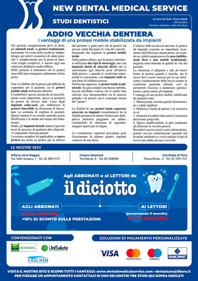 Il Corriere del Sud Ovest Milanese e New Dental Medical Service