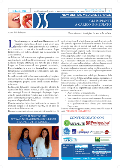 Il Corriere del Sud Ovest Milanese e New Dental Medical Service